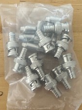 10 Pack - SB-114BP 2-piece Male BNC Crimp-On Connector for RG59 Coax New SB-114B
