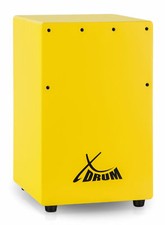 XDrum Kinder Cajon Trommelkiste Percussion Rhythmus Trommel Snare Effekt gelb