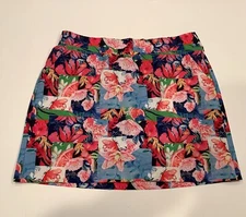 Kyodan Skort Size Medium Multicolored Floral Golf Tennis Pickleball Shorts