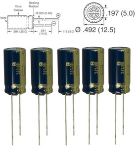 Panasonic Radialer Elektrolytkondensator 1500UF 10V 105c FC