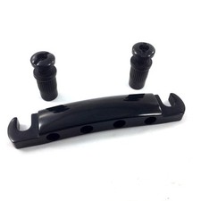 Black Vintage Style 4-string Bass Stop Tailpiece TP-3412-003