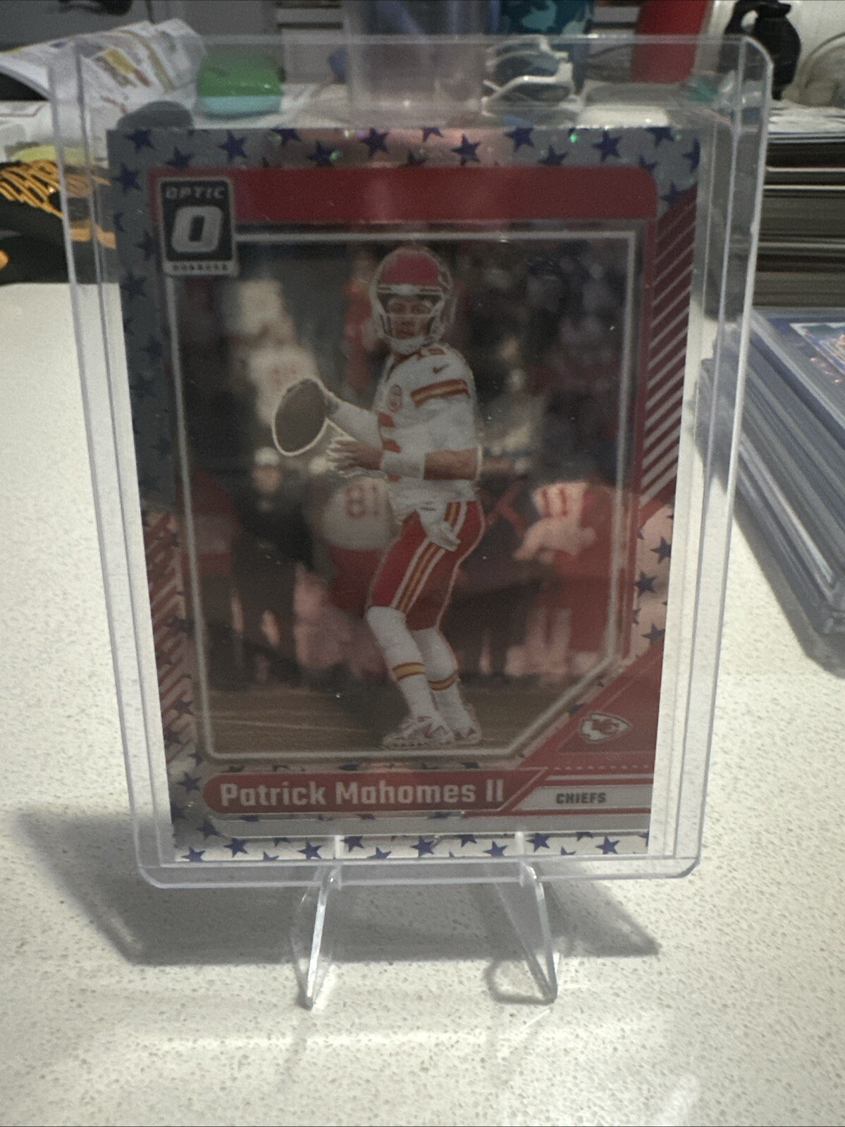 2024 Donruss Optic Blue Stars Prizm #94 Patrick Mahomes II (SP)