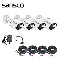 4pcs 5MP Super HD CCTV Bullet Camera Home Outdoor Security Night Vision for CCTV
