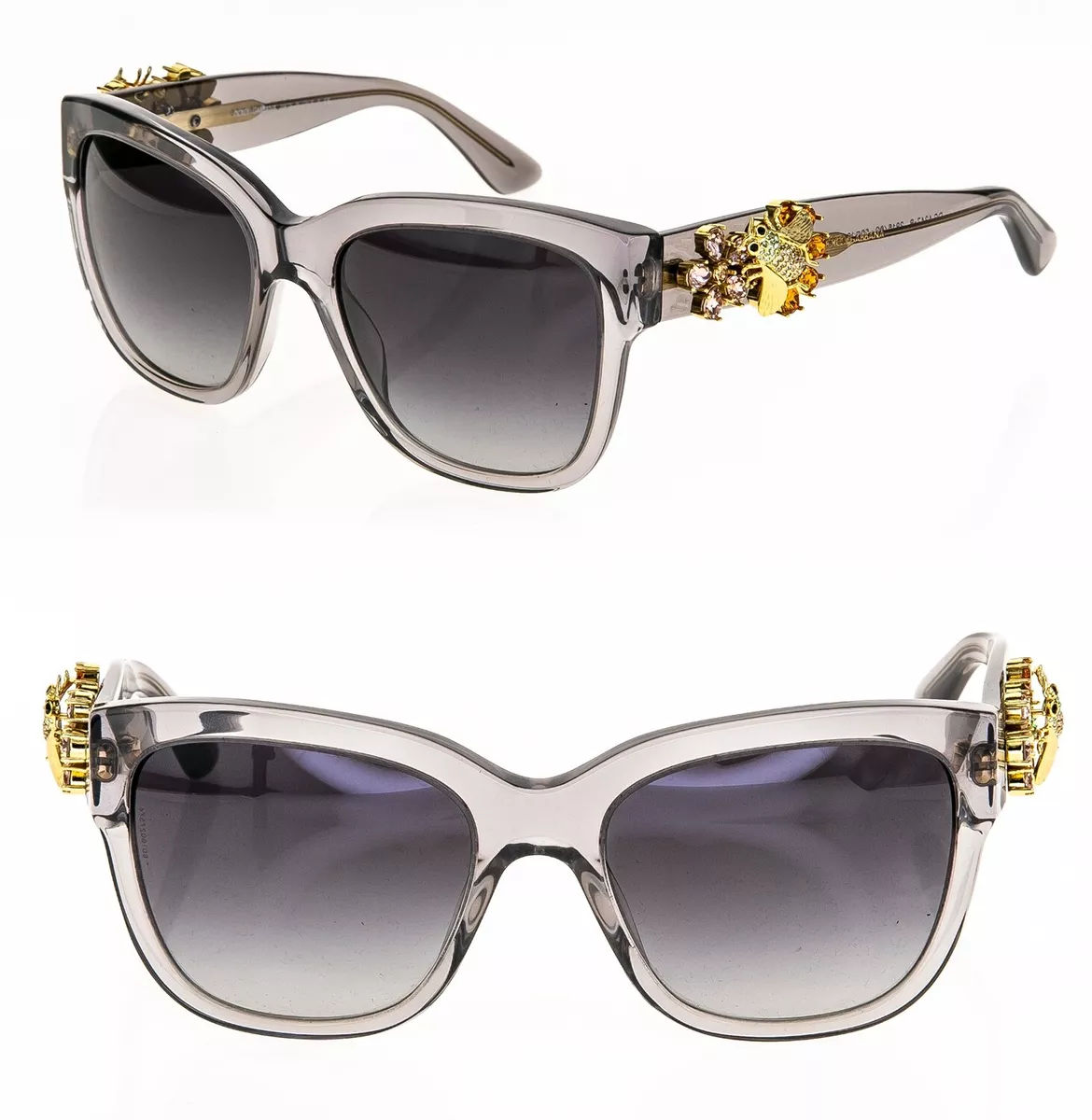 Dolce & Gabbana Enchanted Beauties Jewel Crystal Grey Sunglasses  DG4247B 4247