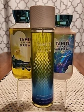 Bath & Body Works Tahiti Island Dream 3 Piece Set Body Mist Lotion & Shower Gel