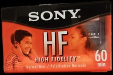 Sony C60 HF 60 Minute Blank Audio Cassette Tape New