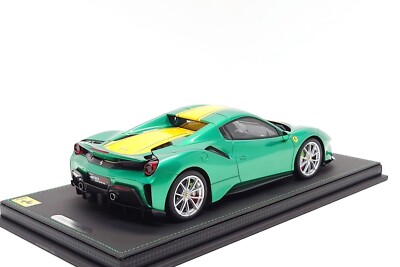 BBR Models 1:18 Ferrari 488 Pista Spider (Closed Roof) in Metallic