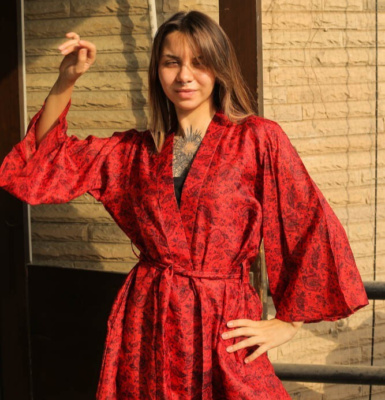 Pure Silk Midi Kimono Robe Knee Length Gown Silk Kimono Robe Red PS MKMO2025 | eBay Pure Silk Midi Kimono Robe Knee Length Gown Silk Kimono Robe Red PS MKMO2025 | eBay