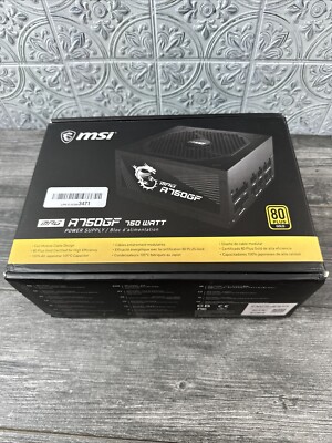 MSI MPG A750GF 750W ATX 80 PLUS GOLD Certified Power Supply