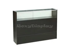 Black Wooden 48 Inch Jewelry Display Showcase with Locks