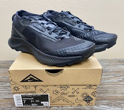 Nike Pegasus Trail GTX Triple Black Running Shoes DC8793-001