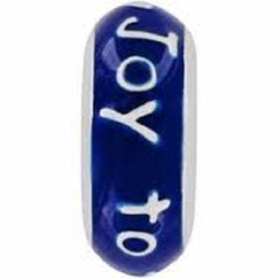 NWOT Brighton JOY TO THE WORLD Blue Bead Charm Spacer Holiday Christmas