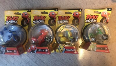 4 RICKY ZOOM Complete Set DJ Lot SCOOTIO New Release LOOP Nick Jr VEHICLE