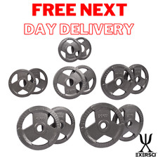 Exersci Gusseisen olympische Gewichtsplatten 2 Zoll (Paar) 1,25 - 20 kg