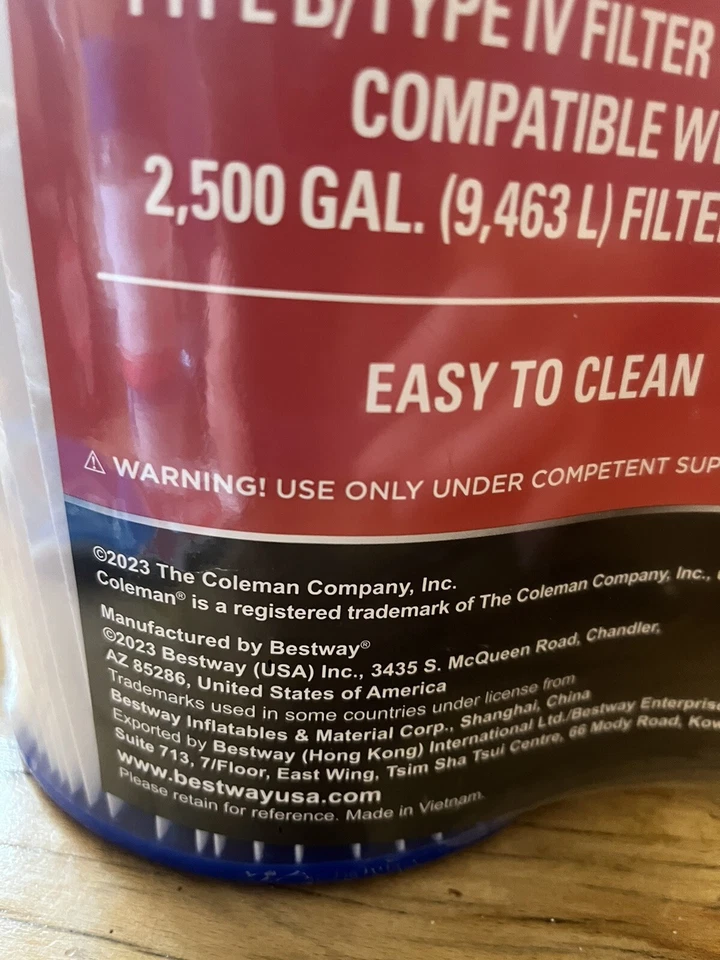 Coleman Type BIV Pool Filter Cartridge - 2 Pack - Image 2 of 4