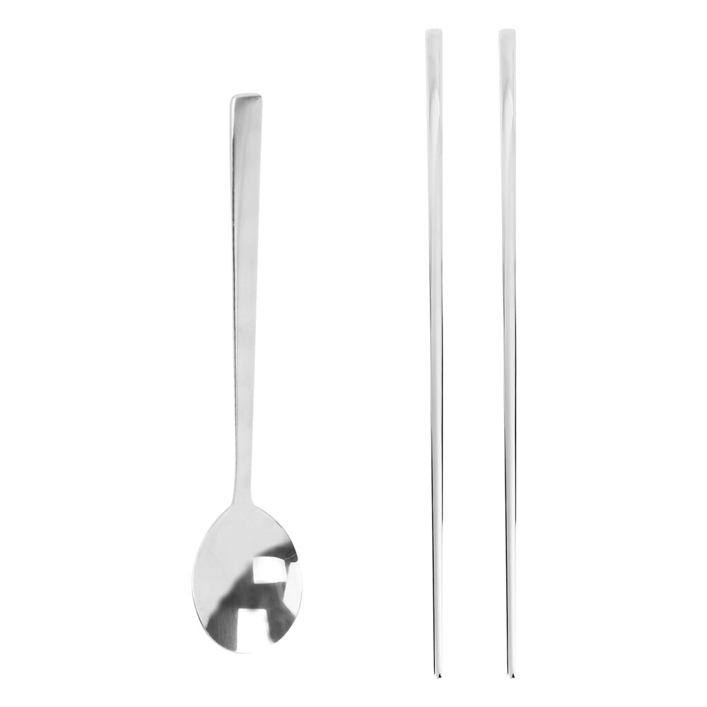 2 Pcs Flatware Reusable Chopsticks Scoops Serving Utensils Cutlery