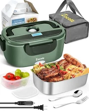 Electric Lunch Box Food Heater 80W for Adults Portable Food Warmer Heated Lun...