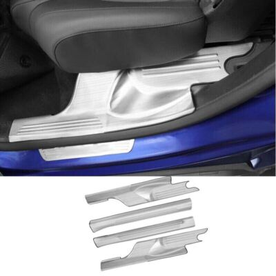 2020-2023 Silver Titanium Fit For Benz GLB Cover Protector Door Sill Scuff Plate