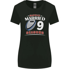 Camiseta Aniversario 9 Años Rugby Mujer Corte Amplio 5000L Gildan