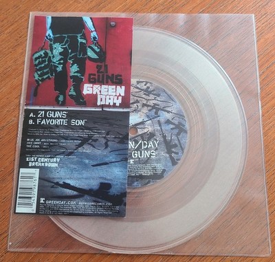 Green Day: 21 Guns: UK 2009 Ltd 1000 Copies Clear 7  Vinyl VG+
