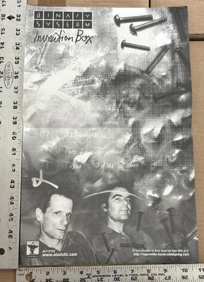 BINARY SYSTEM INVENTION BOX ATAVISTIC RECORDS RARE CD/LP PROMO POSTER