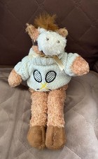 Plush Tennis Horse with White Tennis Sweater - 9 inch tall - New