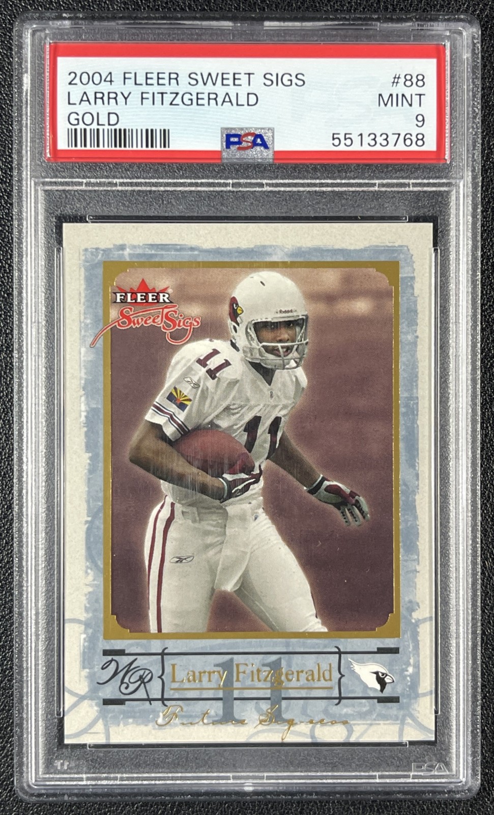 Larry Fitzgerald Fleer Sweet Sigs #88 Gold