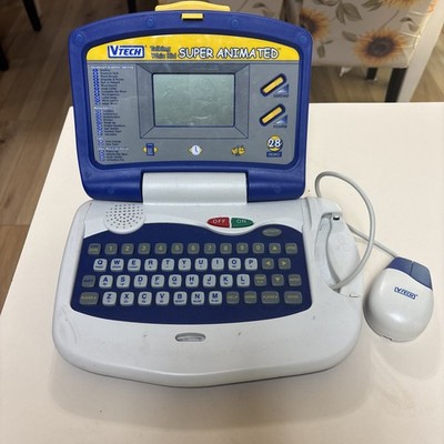 Vintage Vtech Talking Whiz Kid Plus Educational Laptop Computer Toy Tested Works