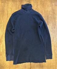 Vintage Wright  s Thermal Long Sleeve Waffle Knit XL Navy Blue