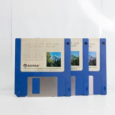 Jones In The Fast Lane MS-DOS 5.25" PC DISKS only Sierra vintage 1990  Game