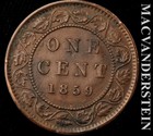 Canada: 1859 One Large Cent - Scarce  Semi-key  Better Date  #L7573 — photo 1