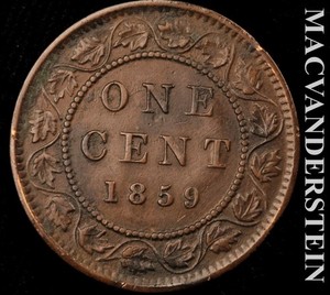 Canada: 1859 One Large Cent - Scarce  Semi-key  Better Date  #L7573