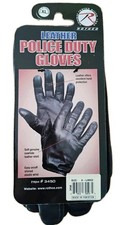 Rothco Leather Police Duty Search Gloves Size XL Cowhide Shell Elastic Wrist