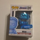 Funko Pop! Vinyl Marvel Hulk #499 Blue Chrome Walmart Exclusive Bobblehead