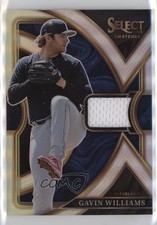 2023 Panini Select Swatches Silver Prizm 12/199 Gavin Williams #SS-GW v9t