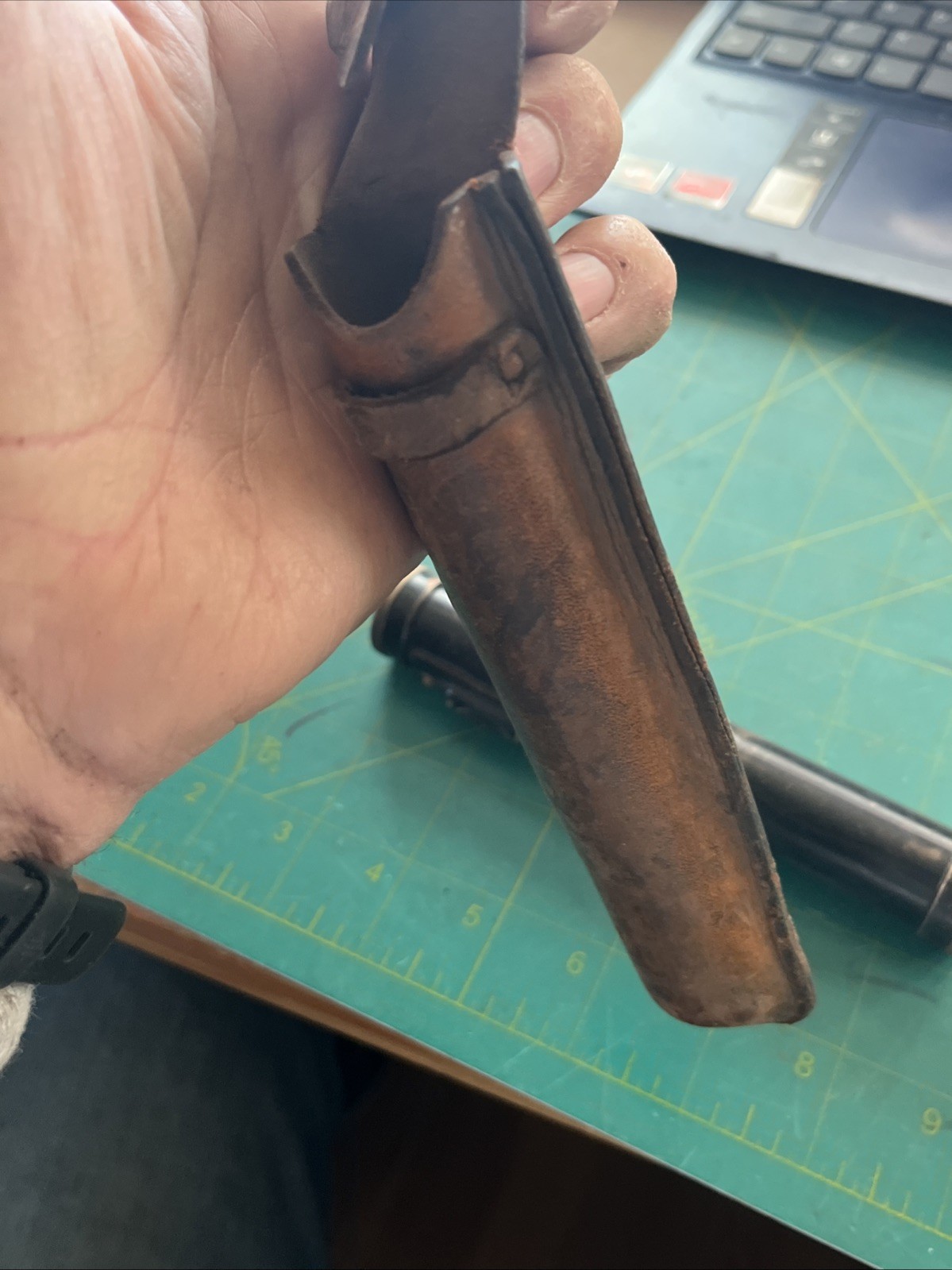 VTG Keuffel & Esser N5702 Surveyor's Hand Level with Leather Case Transit Scope-