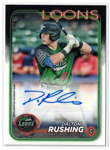 2024 Topps Pro Debut RC AUTO Dalton Rushing #PD-176! Dodgers! Rookie! Autograph