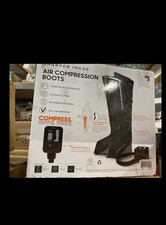 SHARPER IMAGE AIR COMPRESSION BOOTS SMALL/MEDIUM SIZE Inseam 25-31"- BLACK NEW