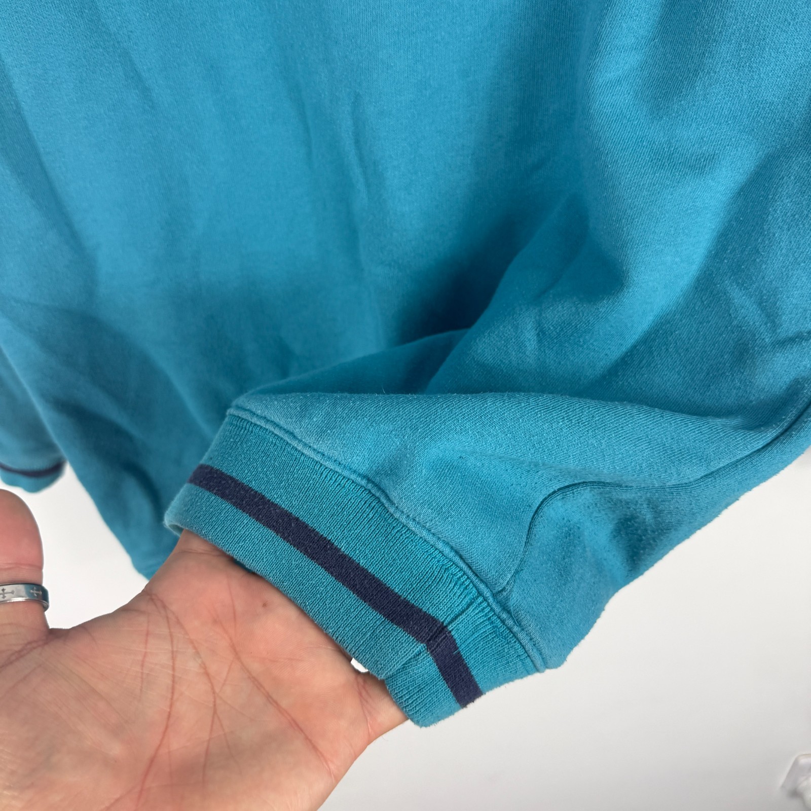 Women's VTG Girlguiding UK 2000's Y2K Teal Embroidered Size 12 Sweatshirt image 5
