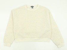 Womens UK Size M Primark Ivory Pullover Sweatshirt