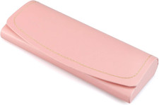 Eyeglass Case Hard Shell, Portable Sunglass Case, Fashionable PU Leather Eyeglas