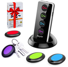 RF Key Remote Finder Locator 80dB Wireless Tracker 131ft Range with 4 Receivers