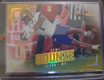 2024 PANINI LUMINANCE ROME ODUNZE GOLD PARALLEL RC #/299 CHICAGO BEARS 