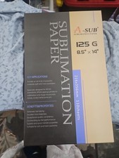 A-SUB Sublimation Paper 8.5x14 125g 110 Sheets for Inkjet Printer Heat Transfer