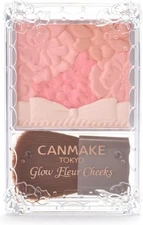 New CANMAKE Glow Fleur Cheeks 01 Peach Fleur 6.3g from Japan