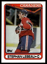1990-91 Topps Stephan Lebeau Rookie Montreal Canadiens #388