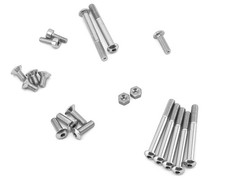 KO Propo EX Radio Set di viti in alluminio (argento) (EX-NEXT/EX-LDT/EX-RR/EX-2)