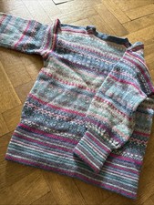 Rachel Grimmer Handmade Pure Wool Fair Isle Child&rsquo;s Jumper Sweater England