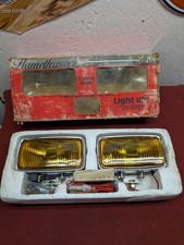 Nos Vintage Chrome Amber Quartz Ray 200 210 Fog Lights Kit Automotive Accessory