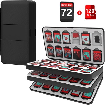 72 slot 120 sd card Game Case - for Switch/OLED/Lite Game Cartridges storage